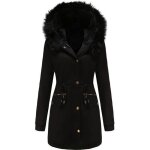 Parka femme - mobigarlan - chaleureuse manteau dautomne dhiver doudoune - xh516bbb - noir Parka femme - mobigarlan - chaleureuse manteau dautomne dhiver doudoune - xh516bbb - noir