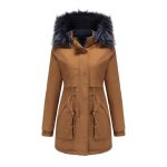 Parka femme - mobigarlan - chaleureuse manteau dautomne dhiver doudoune - xh518bbb - marron