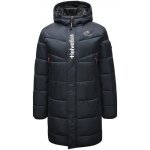 Parka homme - montblanc - helvetica - bleu marine - longue  capuche