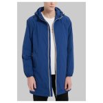 Parka - homme - bleu - impermable - mi - saison - fermeture  zip