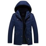 Parka homme à capuche hiver - bleu Parka homme à capuche hiver - bleu