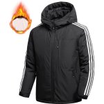 Parka homme epais chaude hiver sport manches longues a capuche fermeture eclair Parka homme epais chaude hiver sport manches longues a capuche fermeture eclair