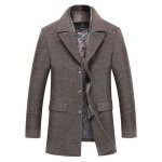 Parka hommes hiver chaud de paississant coupe - vent xd588 kaki