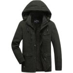 Parka hommes - mobigarlan - classique manteau polaire dextrieur - veste militaire coupe - vent mi - ...