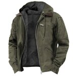 Parka homme marque nouveau mode loisir encapuchonn� fermeture �clair col rabattu de plein air v�tement ...
