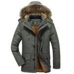Parka homme de marque � poches multiples parka hiver chaud � capuche detachable parka hommes v�tement ...
