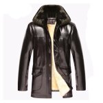Parka homme en simili cuir de marque pu cuir dhiver chaude parka doublee polaire epais blouson hommemarron01 ... Parka homme en simili cuir de marque pu cuir dhiver chaude parka doublee polaire epais blouson hommemarron01 ...