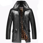 Parka homme en simili cuir de marque pu cuir dhiver chaude parka doublee polaire epais blouson hommenoir ... Parka homme en simili cuir de marque pu cuir dhiver chaude parka doublee polaire epais blouson hommenoir ...