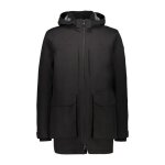 Parka impermable cmp - homme - noir - feel warm flat - technologie climaprotect