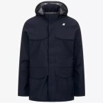 Parka - k way - manphy bonded jersey - homme - noir - polaire impermable et coupe - vent