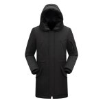 Parka mi - longue � capuche�paragoose baryo r�f�rence�:baryo - blk couleur�:noir 2 poches zipp�es sur ...