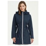 Parka mi longue femme marine