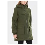 Parka mi longue vert femme