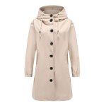 Parka de pluie femmes - coupe - vent imperméable dextérieur - à capuche - xd338a - kaki Parka de pluie femmes - coupe - vent imperméable dextérieur - à capuche - xd338a - kaki