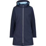 Parka softshell cmp femme avec capuche amovible - 3a08326 - dark blue - bleu - femme - adulte