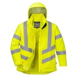 Parka de travail hiver haute visibilité matelassée femme portwest - jaune fluo Parka de travail hiver haute visibilité matelassée femme portwest - jaune fluo