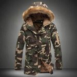 Parka vert homme parka de marque parka � capuche parka de camouflage longue parka chaude hommes