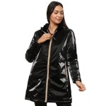 Parka - vinyle rversible - femme - noir