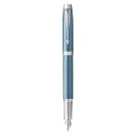 Stylo plume - parker - im premium - bleu clair - plume fine - attributs chromés Stylo plume - parker - im premium - bleu clair - plume fine - attributs chromés