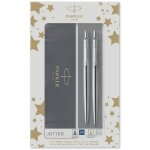 Coffret cadeau - parker - jotter - stylo bille acier ct - recharge bleue - stylo porte - mine 05mm