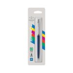 Stylo bille - parker - jotter originals - bleu navy - attributs chroms - recharge bleue pointe moyenne ...
