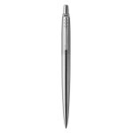 Stylo bille - parker - jotter - acier ct ecrin - rechargeable - pointe moyenne
