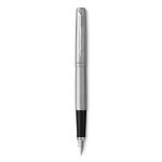 Stylo plume - parker - jotter - acier ct - rechargeable - pointe moyenne