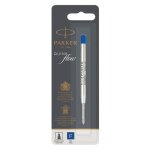 Recharge bille - parker - quinkflow - pointe fine - encre bleue - blister x 1
