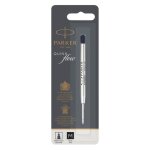 Recharge bille - parker - quinkflow - pointe moyenne - encre noire - blister x 1