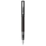 Stylo plume parker vector xl - laque noire mtallise - plume moyenne - recharge dencre bleue