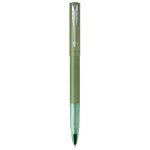 Stylo roller - parker - vector xl - laque verte métallisée - recharge noire - pointe fine Stylo roller - parker - vector xl - laque verte métallisée - recharge noire - pointe fine