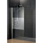 Schulte paroi de douche � litalienne 100x190 cm r�versible anticalcaire verre 5 mm d�cor softcube aspect ...