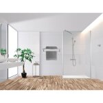 Paroi de douche fixe - odyssea - odyssea - 140 x 200 cm - verre tremp� - r�versible