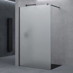 Paroi de douche � litalienne opaque sogood bremen2vs 120cm verre de s�curit� 10mm profil� noir