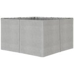 Outsunny - parois lat�rales pour pavillon de jardin - polyester - 352x205cm - gris