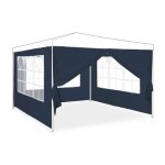 Relaxdays paroi lat�rale pour tonnelle lot de 4 2x3 m panneaux lat�raux avec fen�tres et fermeture �clair ...