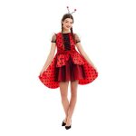 D�guisement - coccinelle femme - rouge - inclus: robe bandeau ailes - taille s