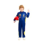D�guisement - pilote de course - gar�on 10 - 12 ans - maillot une pi�ce - couleur bleue