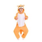 D�guisement - renard roux - enfant 7 - 9 ans - maillot avec capuche - polyester orange