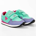 Basket guess fille mini girl vert synth�tique