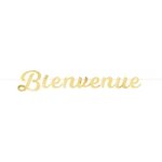 Party pro 913806 guirlande bienvenue or 1m40