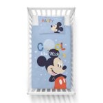 Parure b�b� housse de couette + taie mickey - 100 x 135 cm