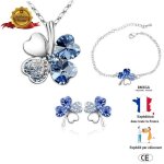 Parure bijoux ajustable coffret rmega collier + boucle d?oreille + bracelert - saint valentin nol - ...