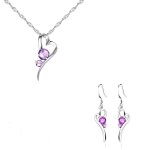 Collier - femme - pendentif - bola de grossesse - goutte - aile dange - acier - inoxydable - argent� ...