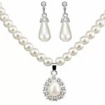 Parure bijoux femme collier + boucle doreille rmega lgant coffret cadeau pour saint valentin - blanc ...