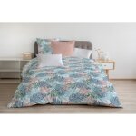 Parure de couette 100% coton amazonie - rose - 240x260 cm