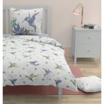 Parure de couette 140x200 cm enfant + un drap housse 100% coton