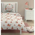 Parure de couette 140x200 cm enfant + un drap housse 100% coton