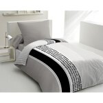 Parure de couette 2 pi�ces - housse de couette + 1 taie doreiller mimosa 140x200 cm - microfibre - home ...