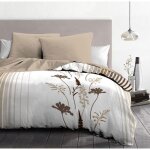 Parure de couette 2 pi�ces - housse de couette + 1 taie doreiller narjiss140x200 cm - microfibre - home ...